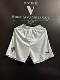 Portugal Away White Shorts – Embroidered Crest | Premium Football Shorts