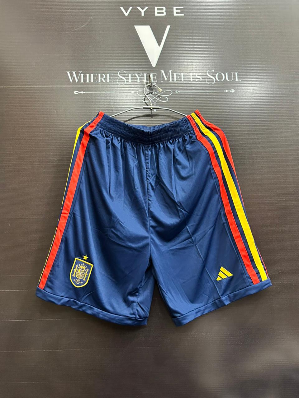 Spain Home Shorts – Embroidered Crest | Premium Football Shorts