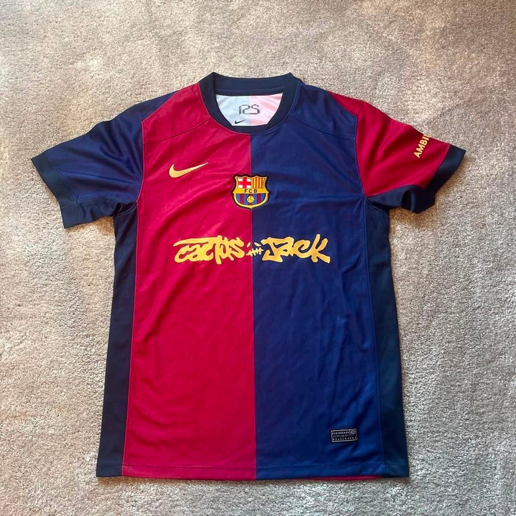 FC Barcelona 2024/25 Home Jersey – Travis Scott Edition | Half Sleeves