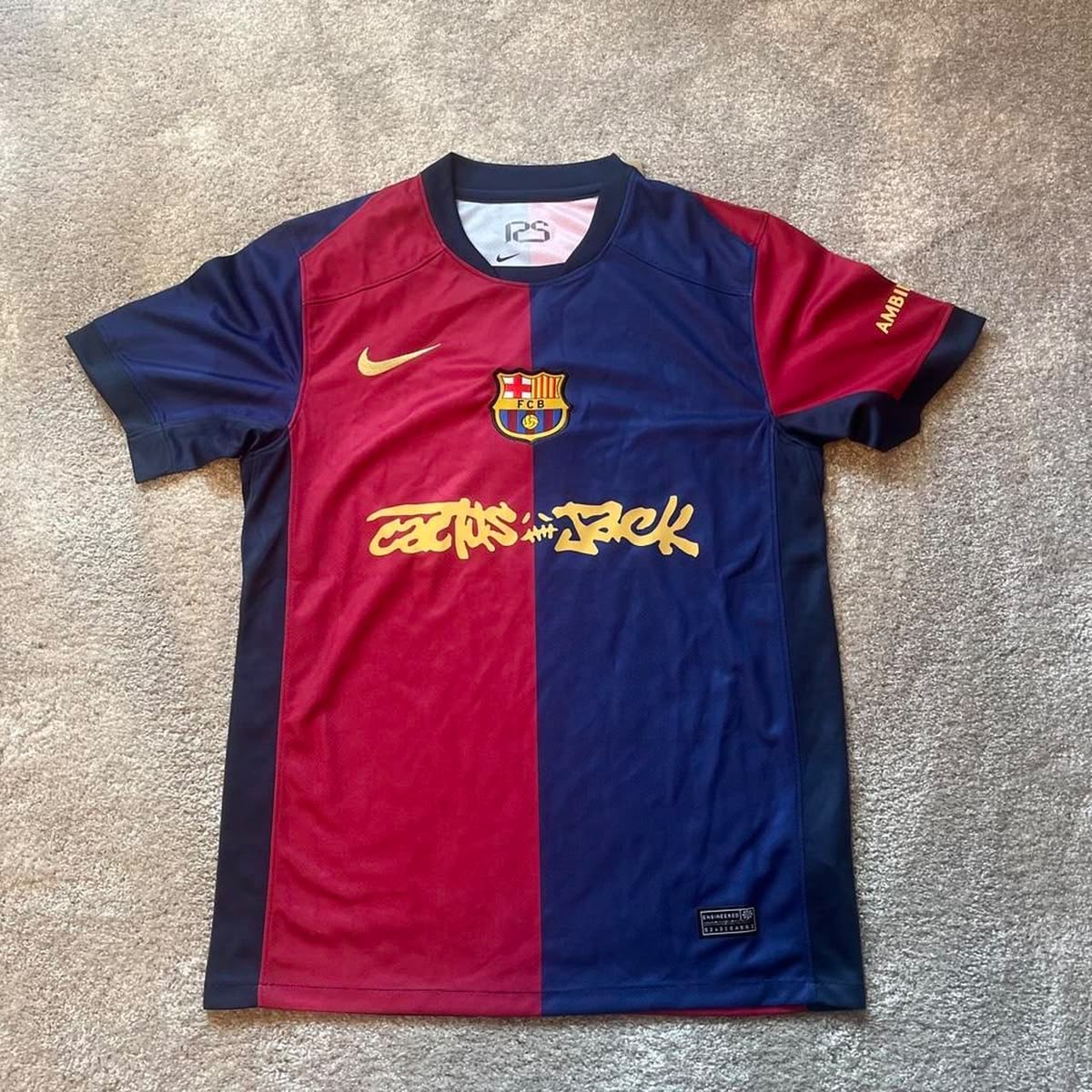 FC Barcelona 2024/25 Home Jersey – Travis Scott Edition | Half Sleeves