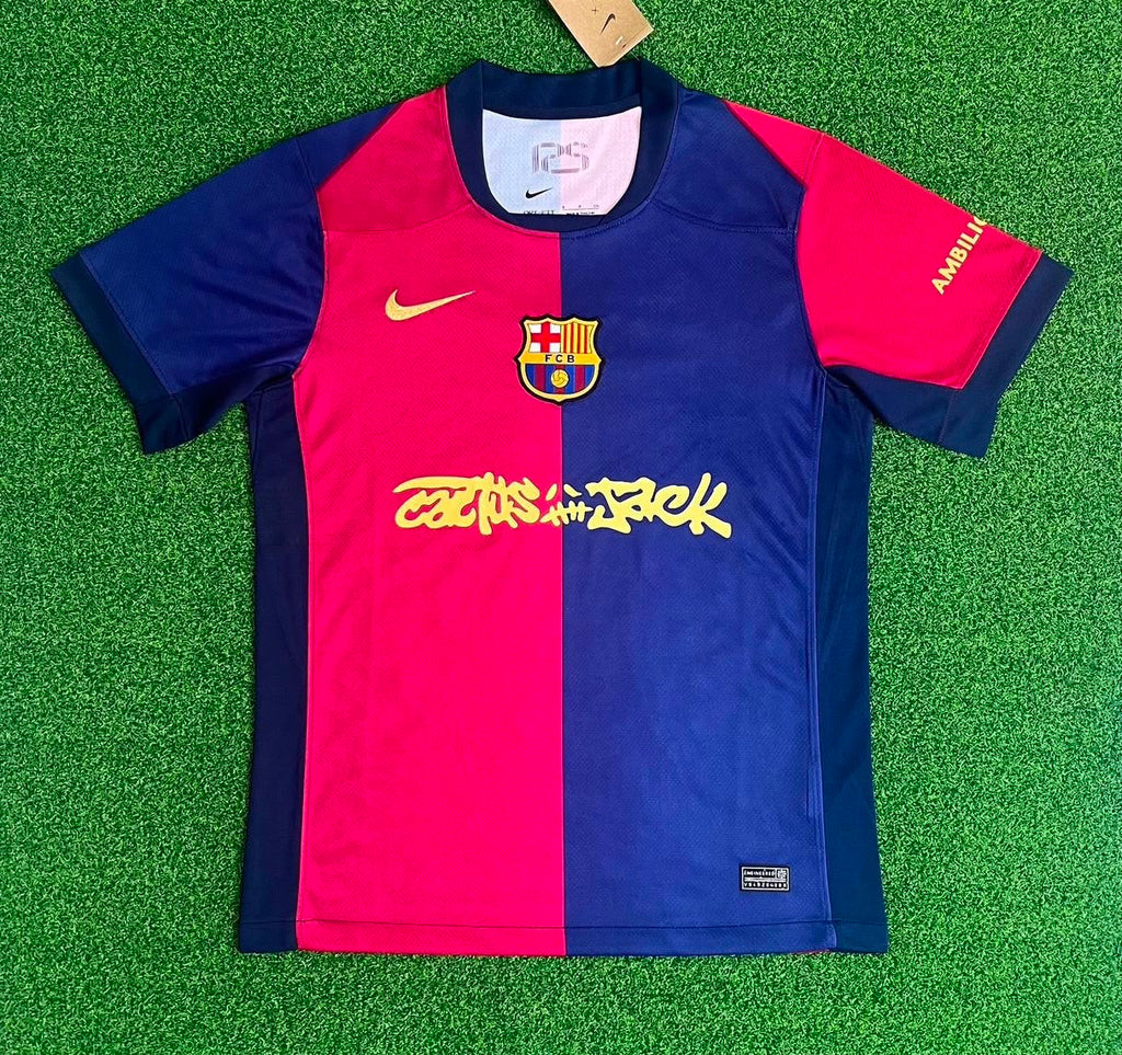 FC Barcelona 2024/25 Home Jersey – Travis Scott Edition | Half Sleeves