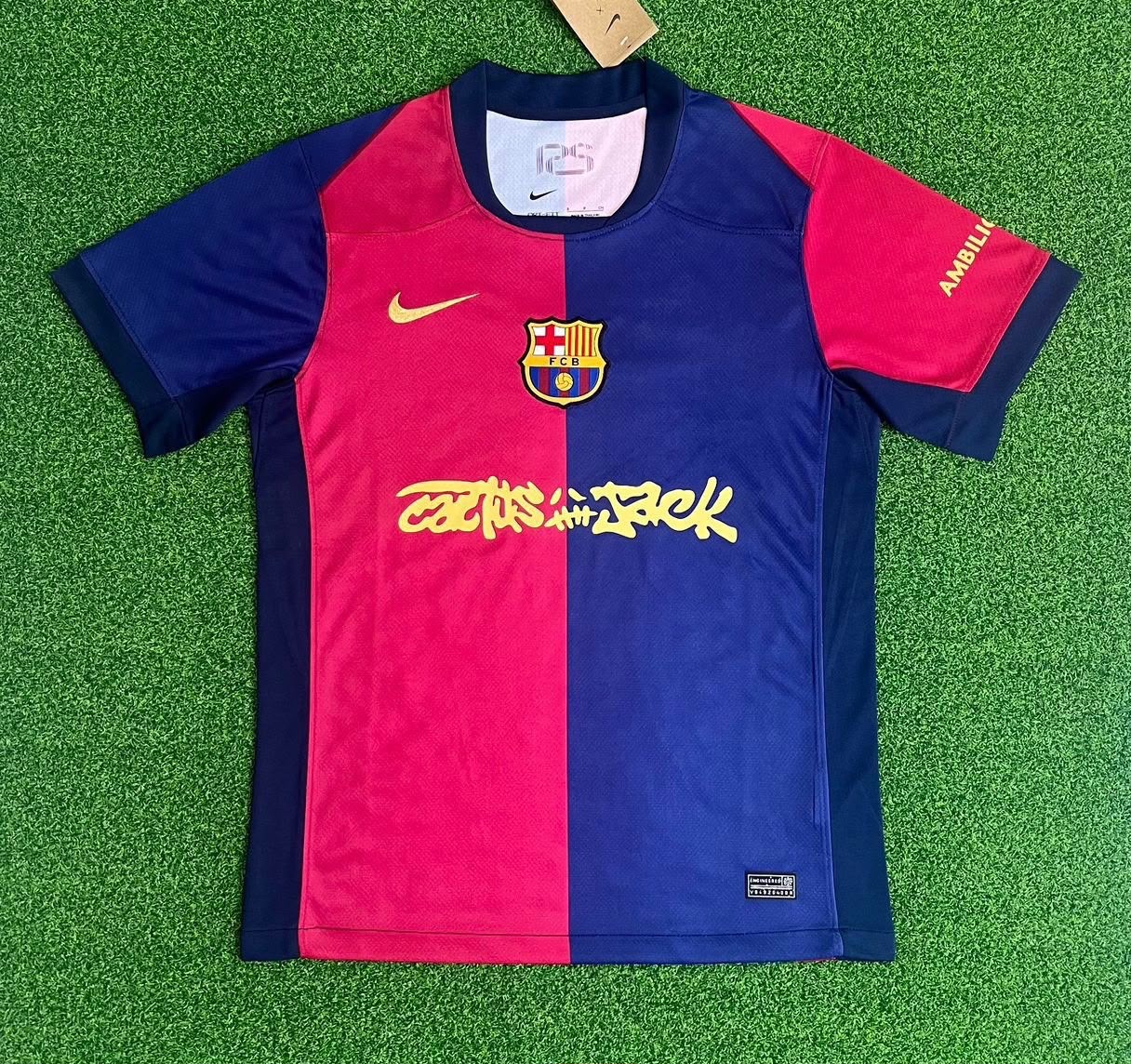 FC Barcelona 2024/25 Home Jersey – Travis Scott Edition | Half Sleeves