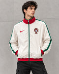 Portugal National Team White Track Jacket – Red & Green Premium Sportswear