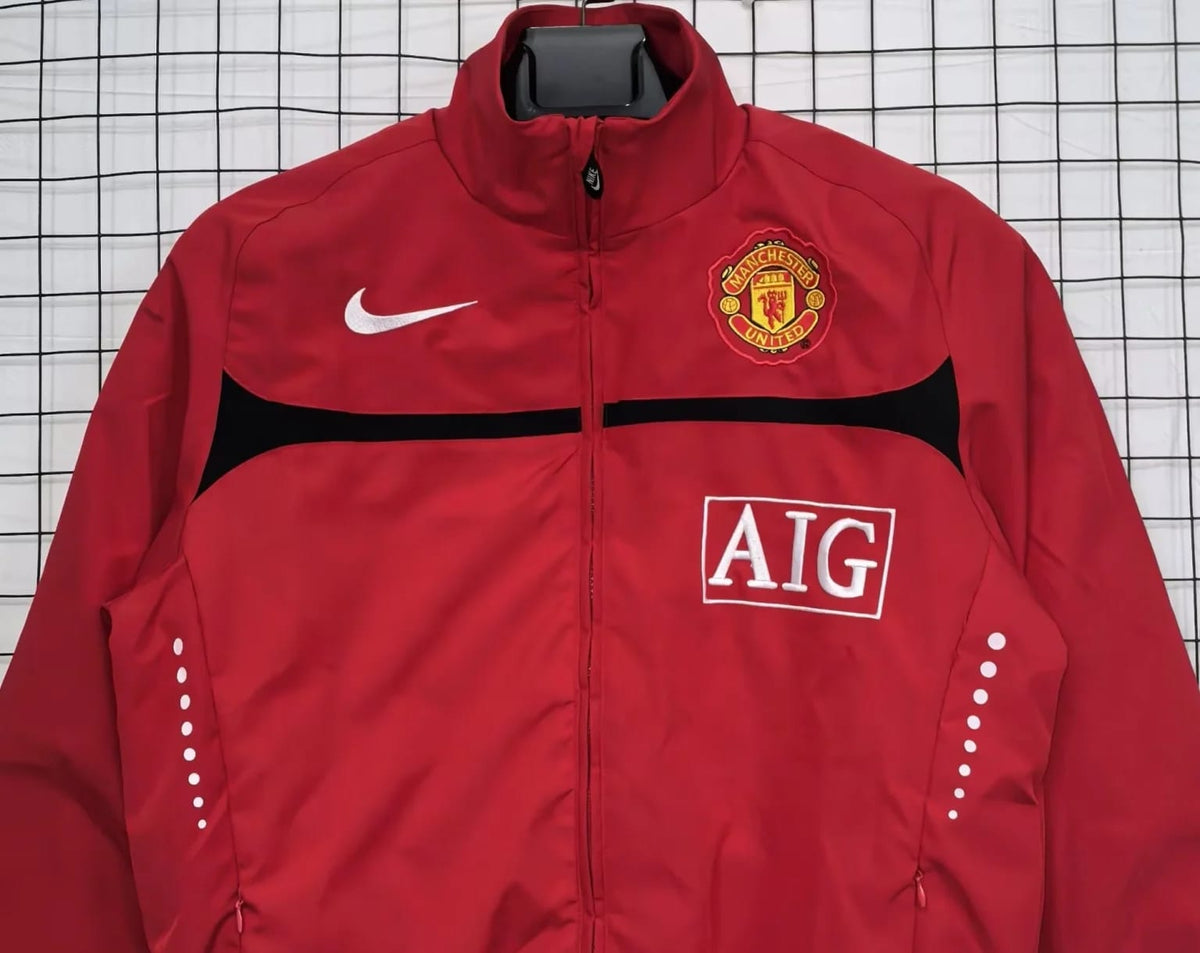 Manchester United Red Retro Track Jacket – AIG Edition