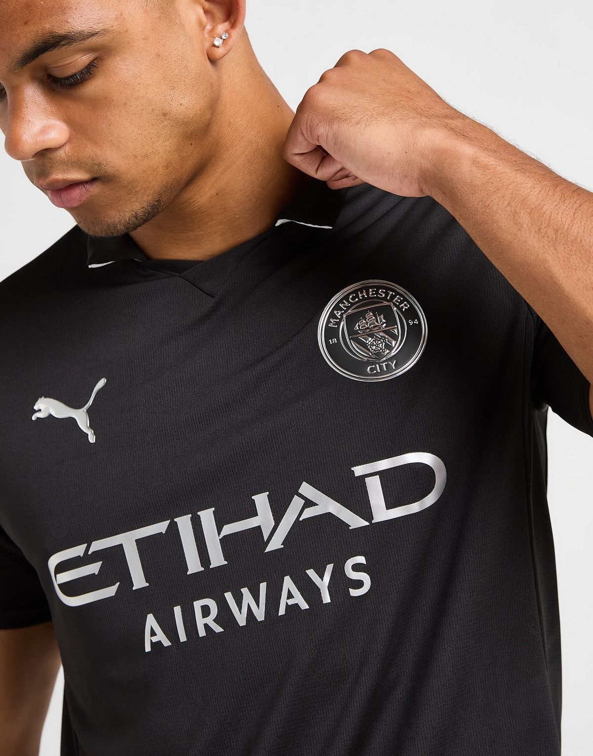 Manchester City 2025/26 Black Away Jersey – Haaland #9 Edition