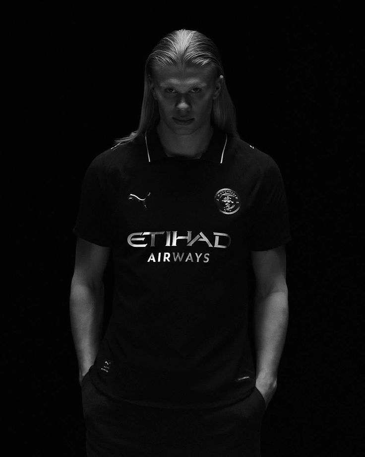 Manchester City 2025/26 Black Away Jersey – Haaland #9 Edition