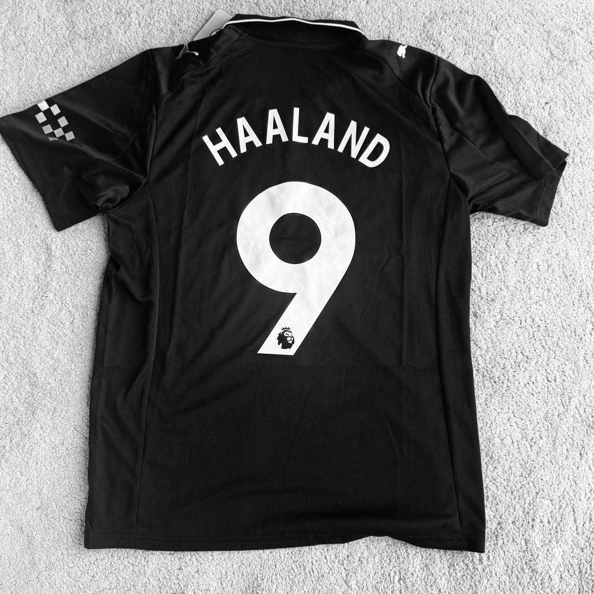 Manchester City 2025/26 Black Away Jersey – Haaland #9 Edition