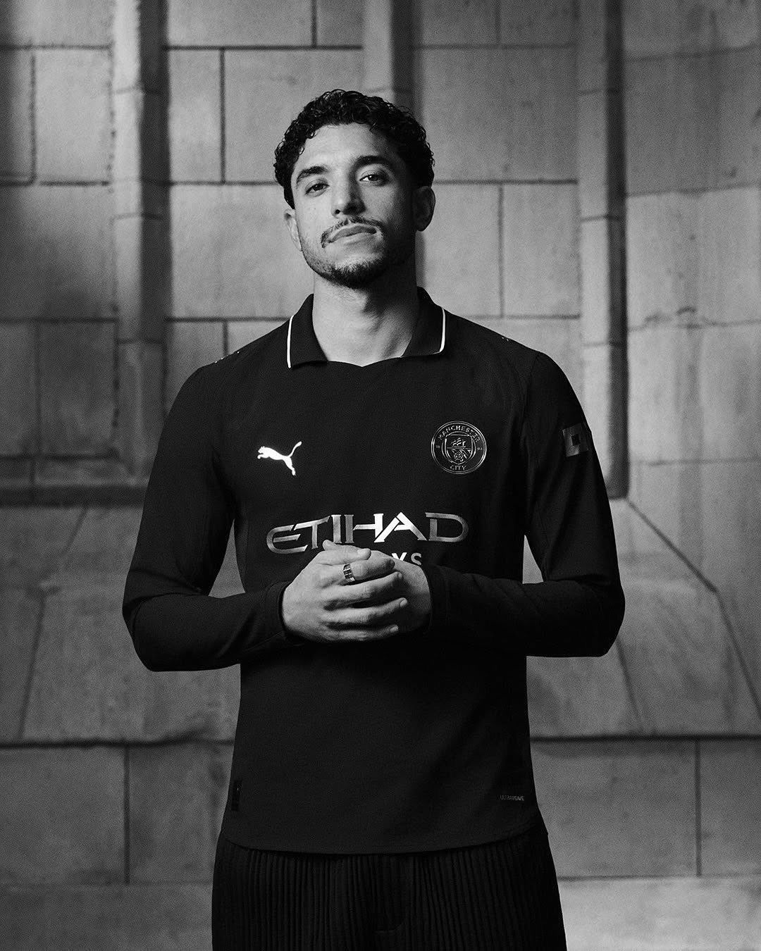 Manchester City Black Away Jersey 2025/26 | Embroidered Logo | Premium Quality | Customisable