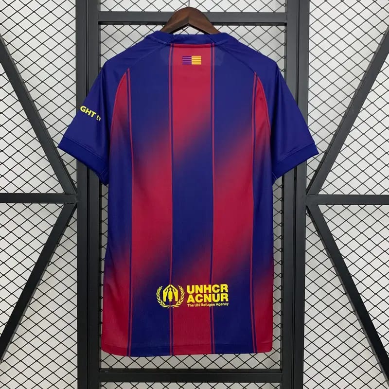 Barcelona Home Jersey 2025/26 (Spotify Edition) – Fan Version with Embroidered Logo