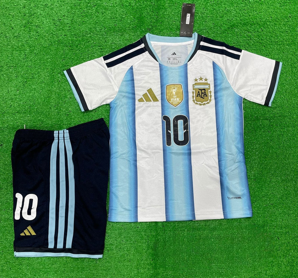 Argentina 2025/26 Home Kit for Kids (Jersey + Shorts)