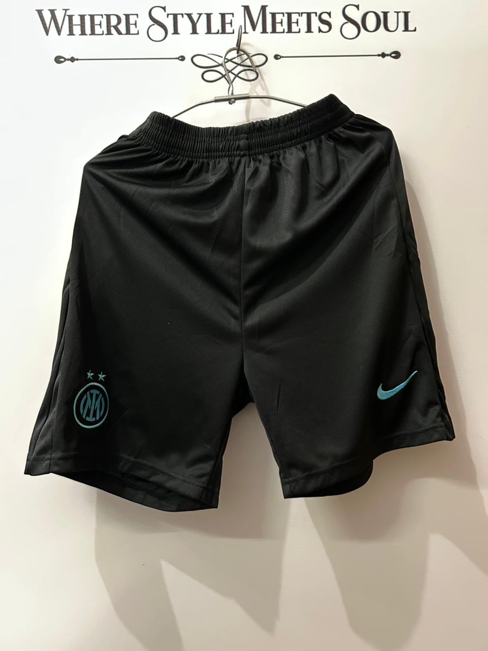 Inter Milan Home Shorts 2025/26 – Embroidered Crest Football Shorts