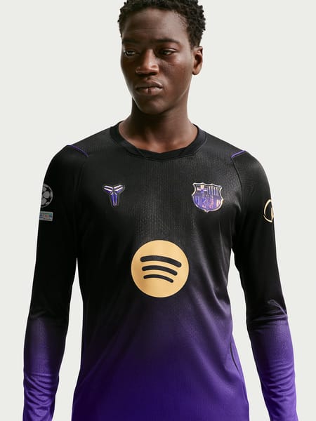 FC Barcelona 2026/27 Away Football Jersey – Black & Purple | Full Sleeve