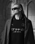 Manchester City Black Away Jersey 2025/26 | Embroidered Logo | Full Sleeve