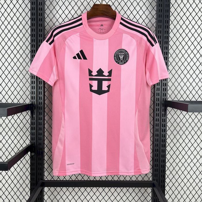 Inter Miami CF Home Pink Full Kit 2025/26 – Jersey & Shorts Set (Embroidered Crest)