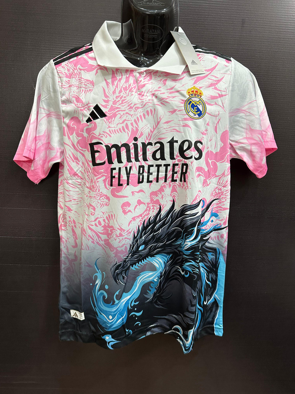 Real Madrid Pink Dragon Edition Jersey – Premium Football Shirt | Embroidered Logo | Customisable