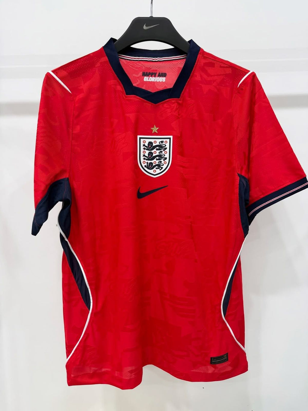 England Away Football Jersey 2026 – Red Edition | Three Lions Soccer Jersey