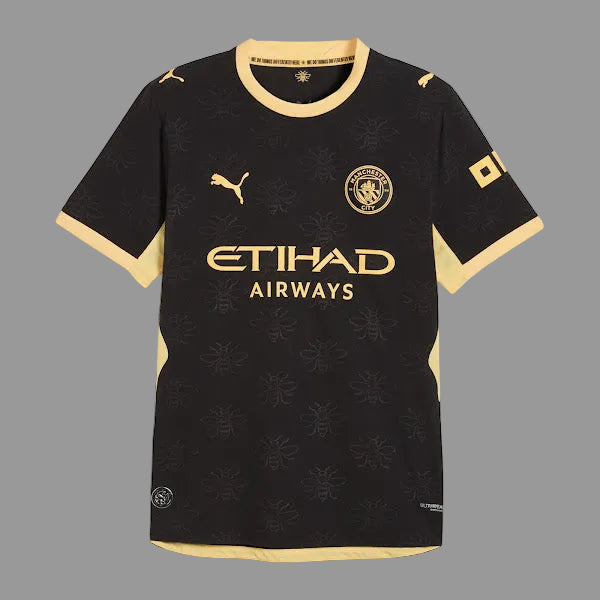 Manchester City Black Away Jersey 2026/27 | Embroidered Logo | Premium Quality | Customisable