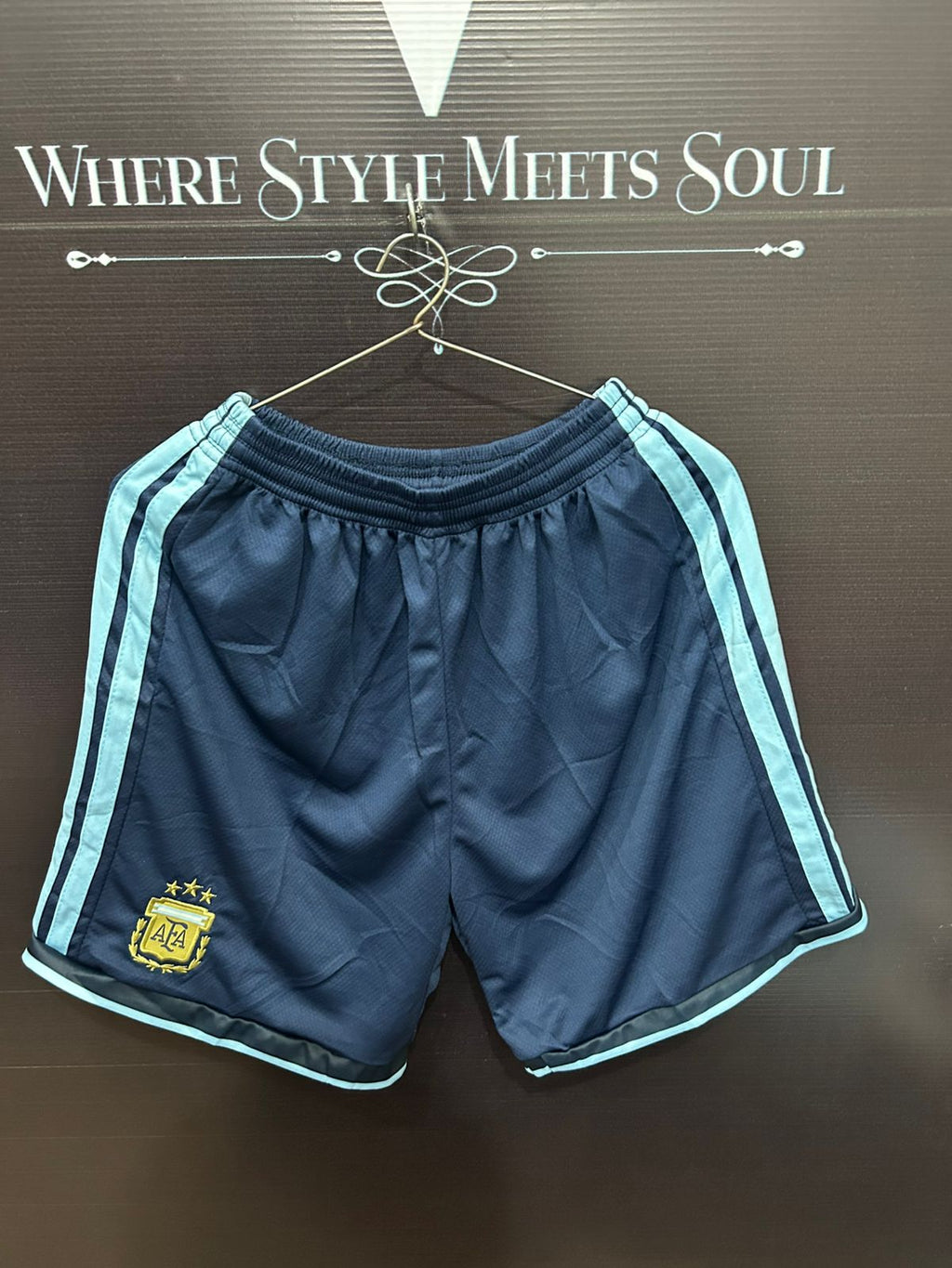 Argentina National Team 2025/26 Home Shorts – Premium Quality | Embroidered Crest | Match Edition