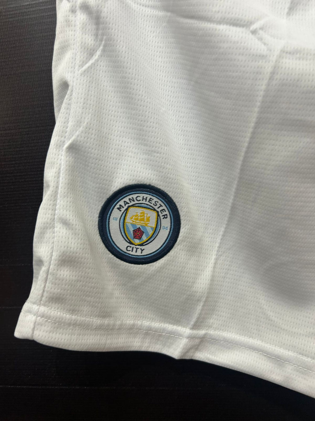 Manchester City F.C. Home White Shorts 2025/26 – Premium Embroidered Edition