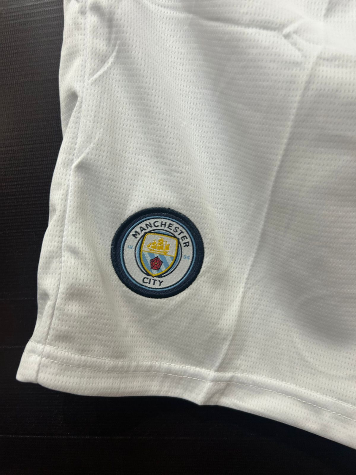 Manchester City F.C. Home White Shorts 2025/26 – Premium Embroidered Edition