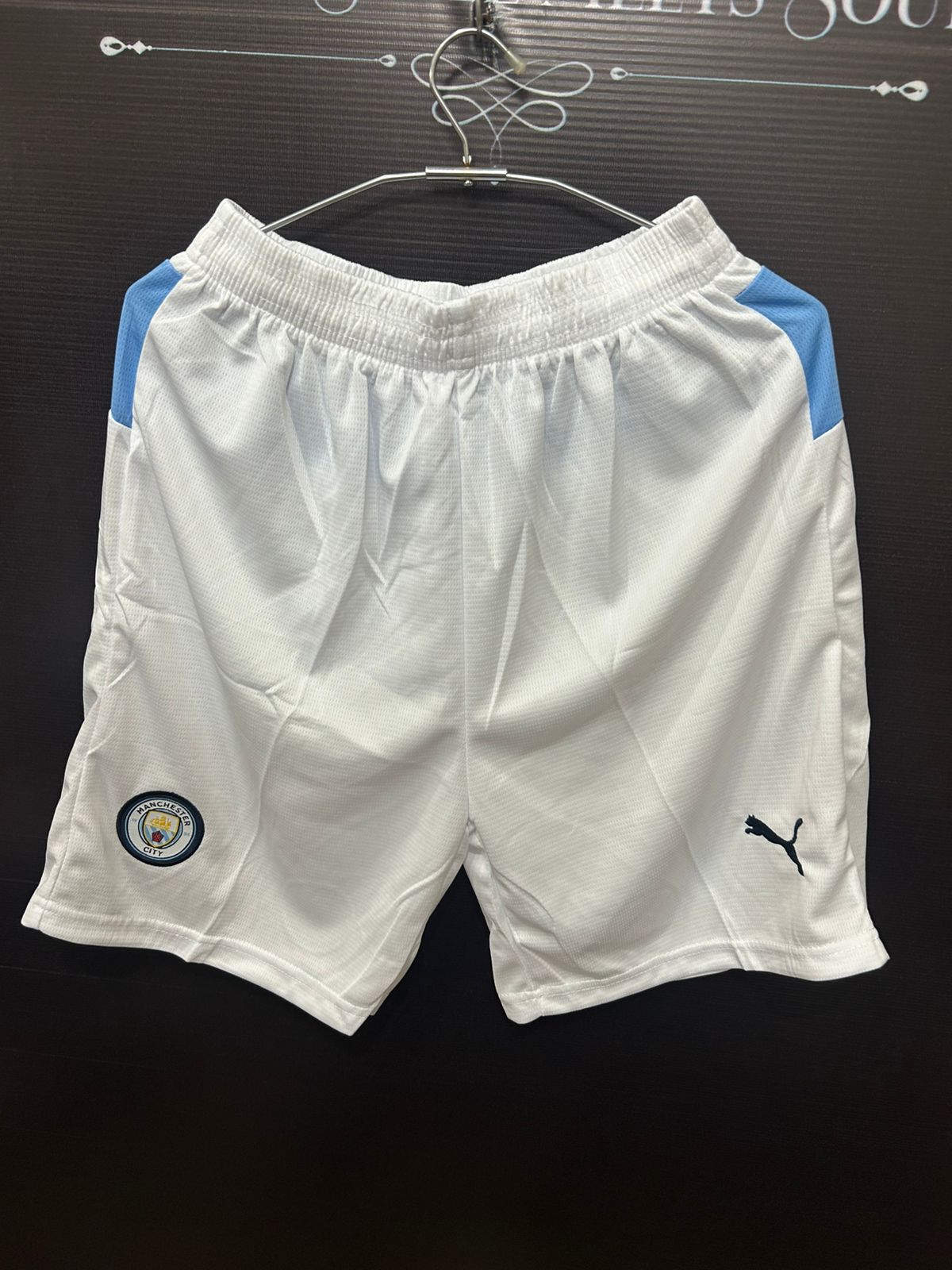Manchester City F.C. Home White Shorts 2025/26 – Premium Embroidered Edition