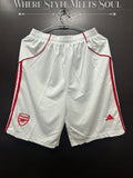 Arsenal F.C. Home White Shorts 2025/26 – Premium Embroidered Edition