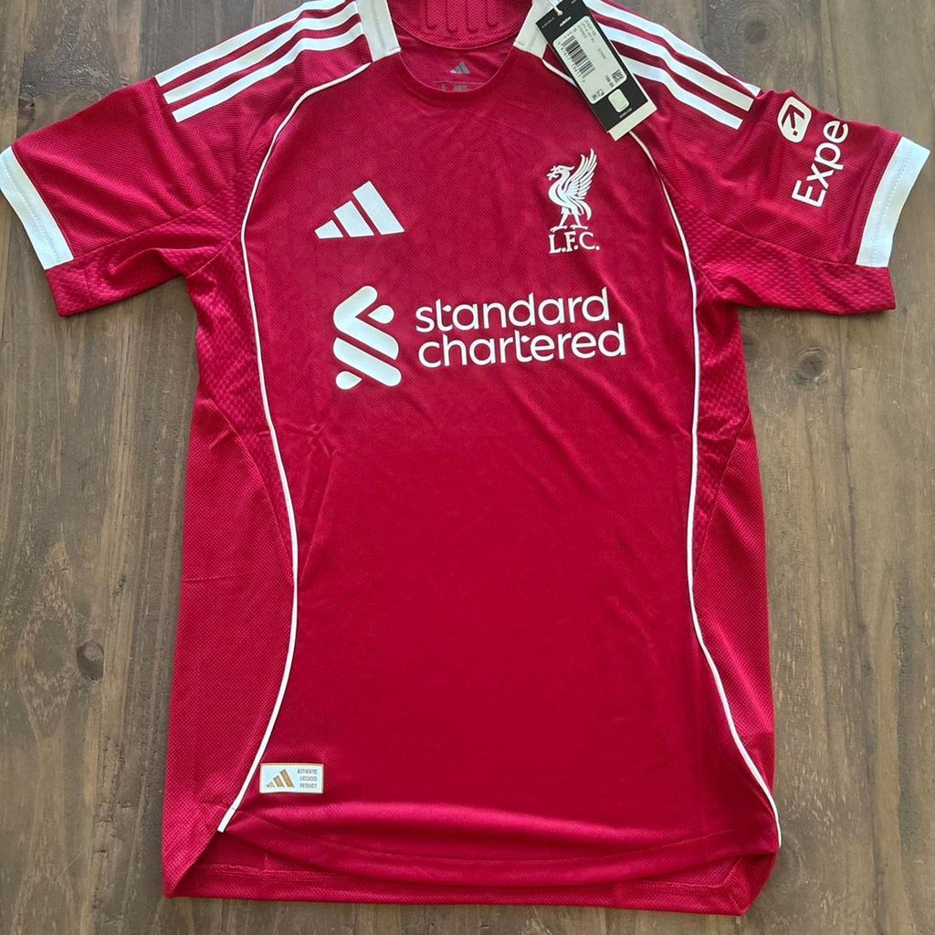 Liverpool 2025/26 Home Football Jersey | Premium Quality | Embroidered Logo | Customisable