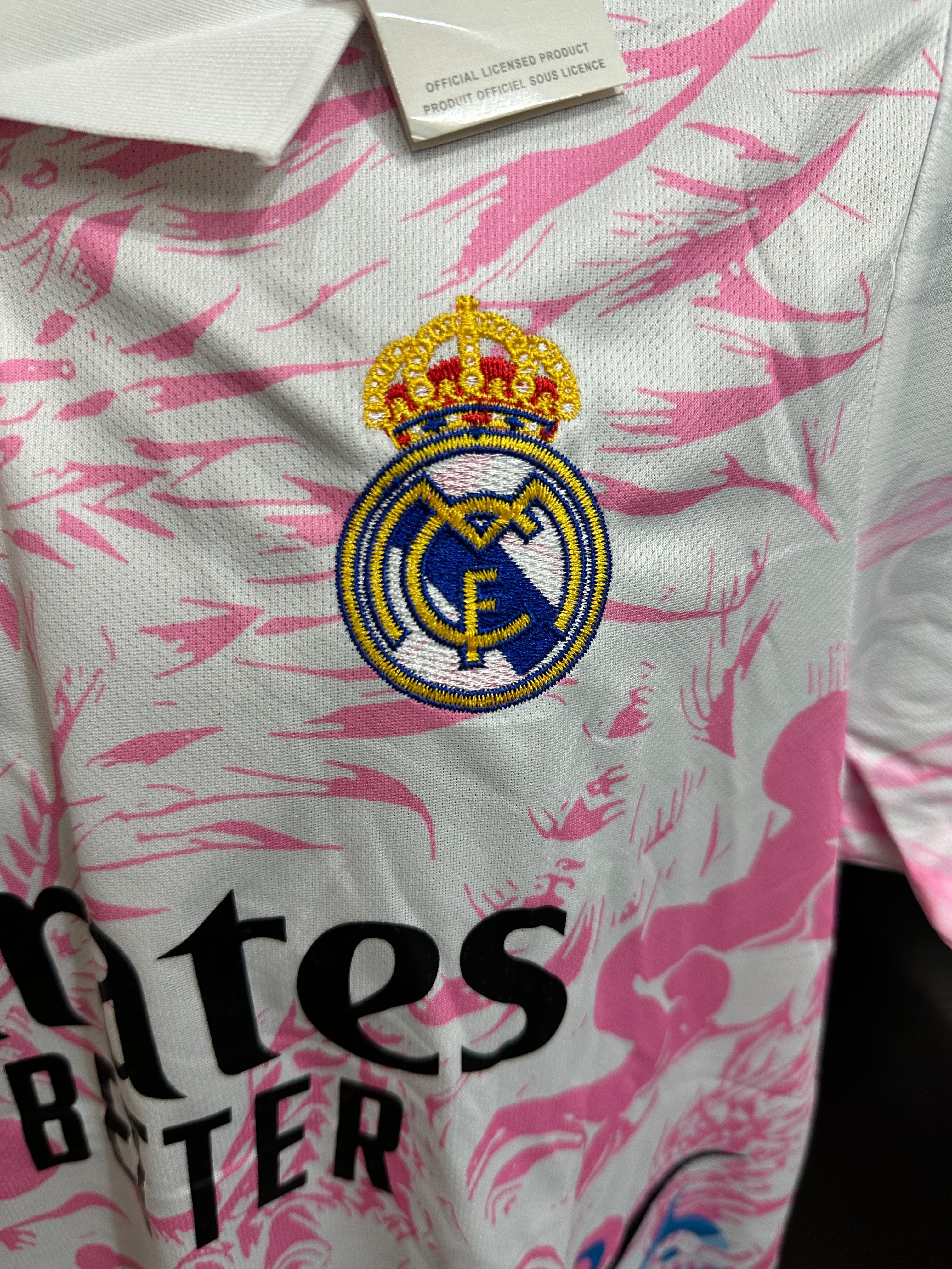 Real Madrid Pink Dragon Edition Jersey – Premium Football Shirt | Embroidered Logo | Customisable