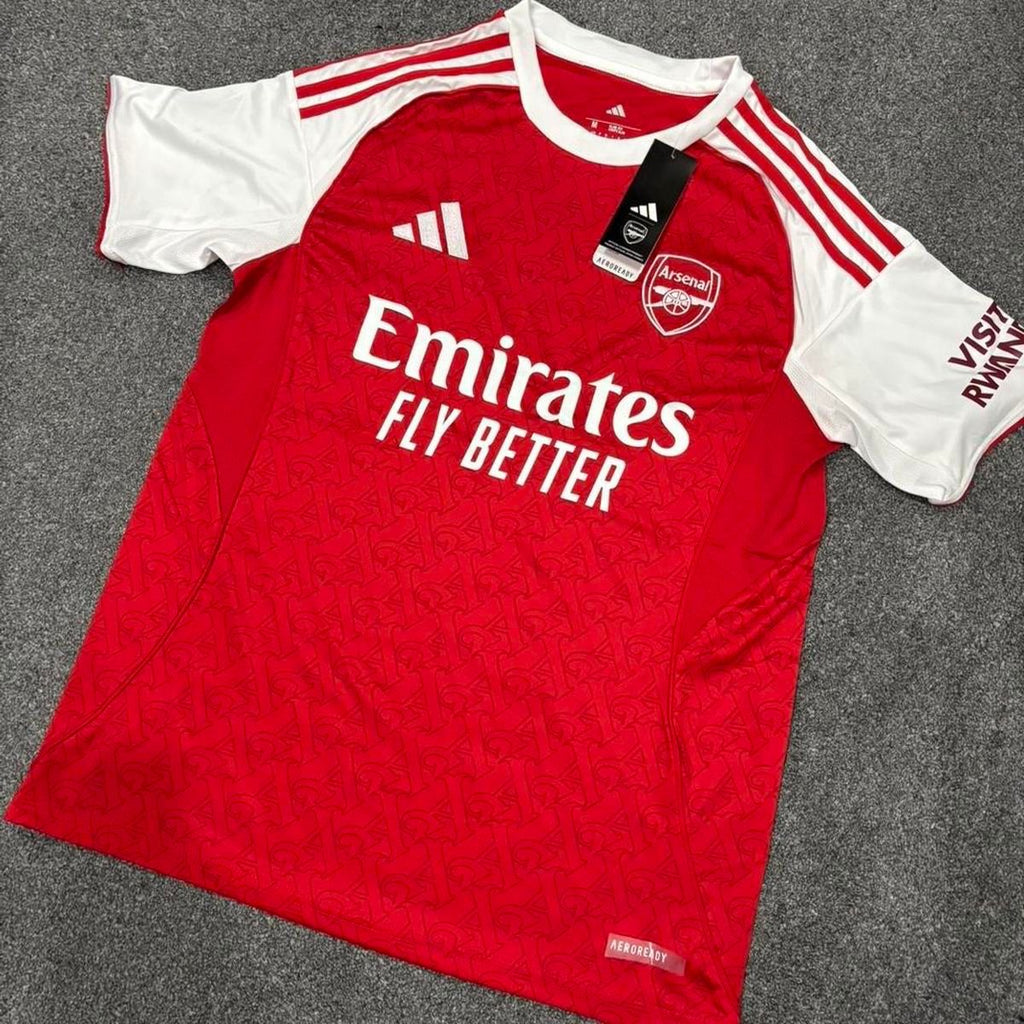 Arsenal 2025/26 Home Jersey – Embroidered Logo | Premium Quality | Customisable
