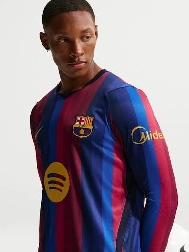 Barcelona Home Jersey 2026/27 (Spotify Edition) – Embroidered Logo | Premium Quality | Full Sleeve