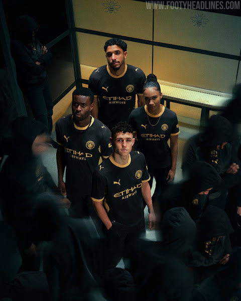 Manchester City Black Away Jersey 2026/27 | Embroidered Logo | Premium Quality | Customisable