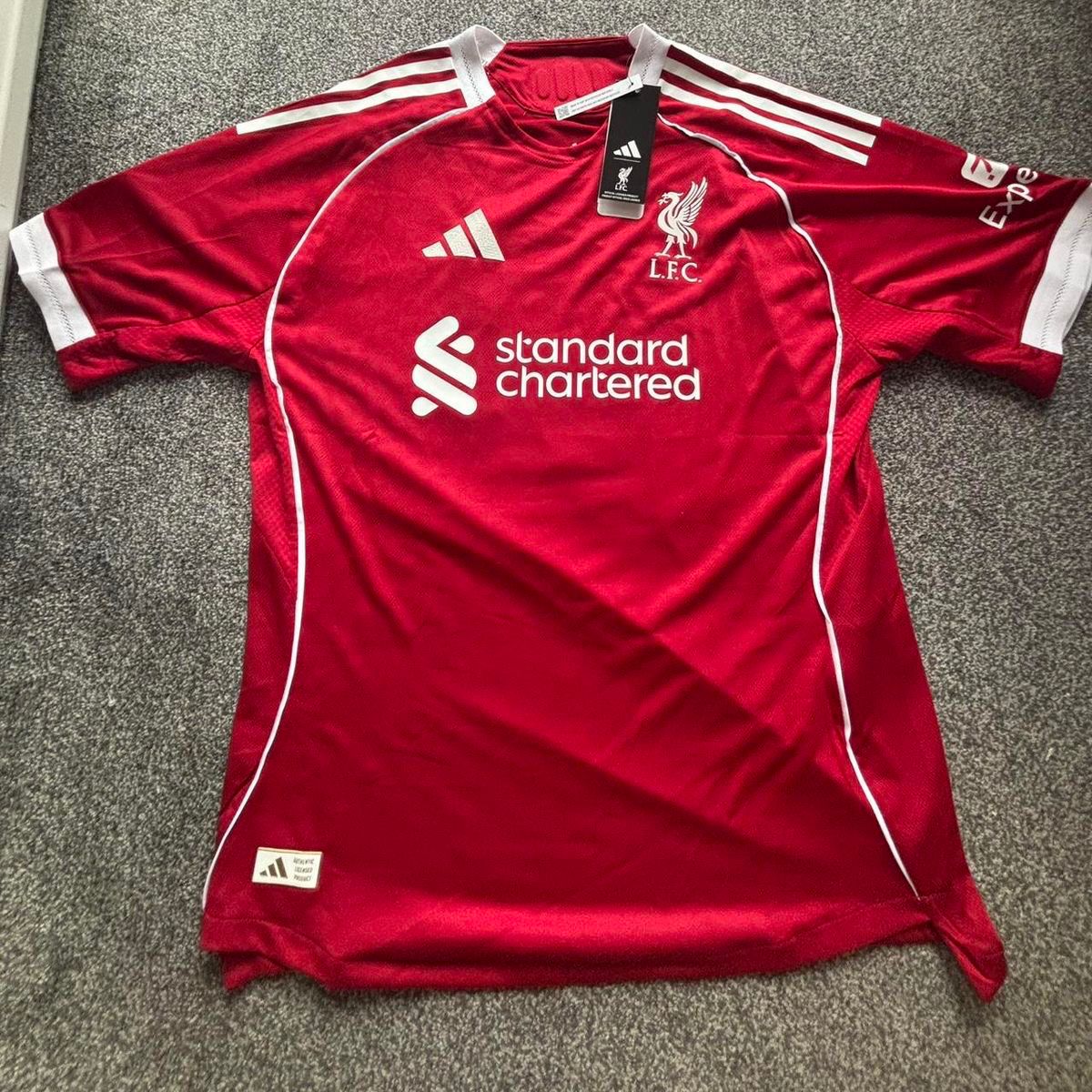 Liverpool 2025/26 Home Football Jersey | Premium Quality | Embroidered Logo | Customisable