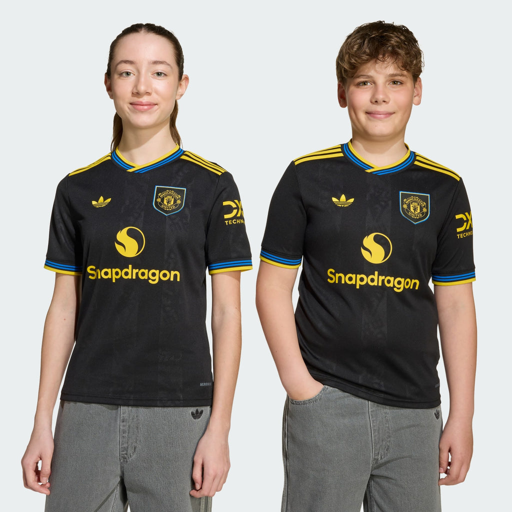 Manchester United 2025/26 Away Kit for Kids (Jersey + Shorts)